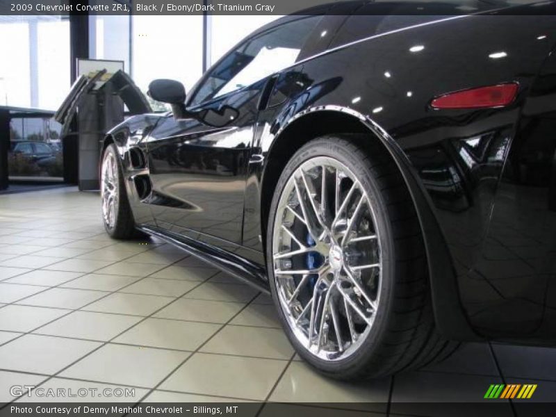 Black / Ebony/Dark Titanium Gray 2009 Chevrolet Corvette ZR1