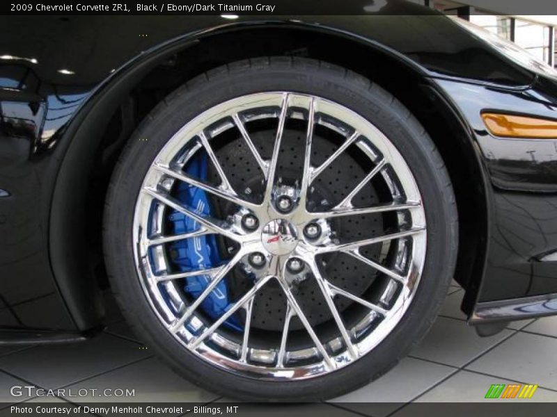 Black / Ebony/Dark Titanium Gray 2009 Chevrolet Corvette ZR1