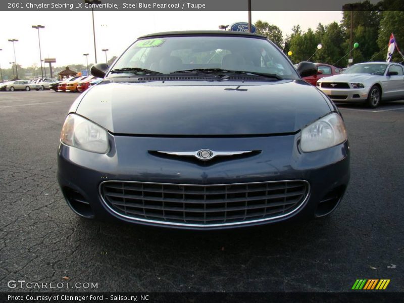 Steel Blue Pearlcoat / Taupe 2001 Chrysler Sebring LX Convertible