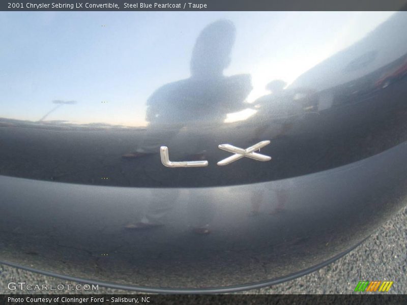 Steel Blue Pearlcoat / Taupe 2001 Chrysler Sebring LX Convertible