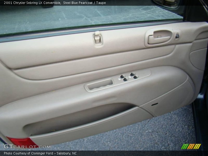 Steel Blue Pearlcoat / Taupe 2001 Chrysler Sebring LX Convertible