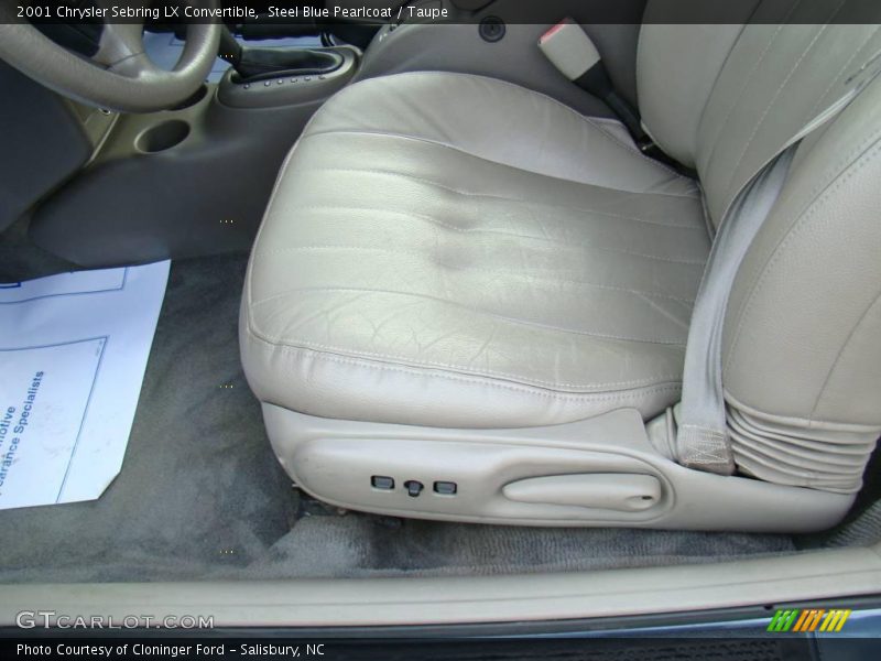 Steel Blue Pearlcoat / Taupe 2001 Chrysler Sebring LX Convertible