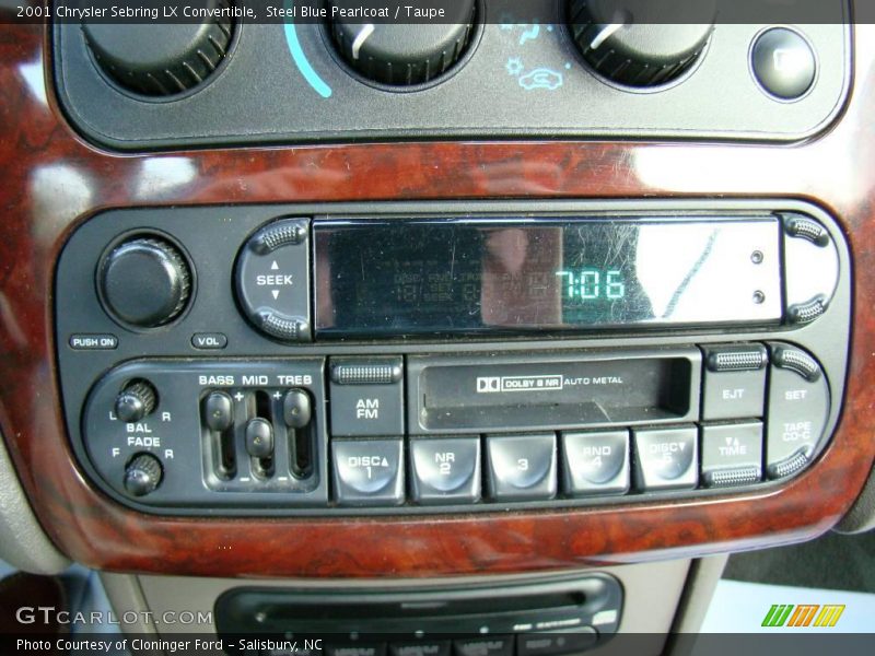 Steel Blue Pearlcoat / Taupe 2001 Chrysler Sebring LX Convertible