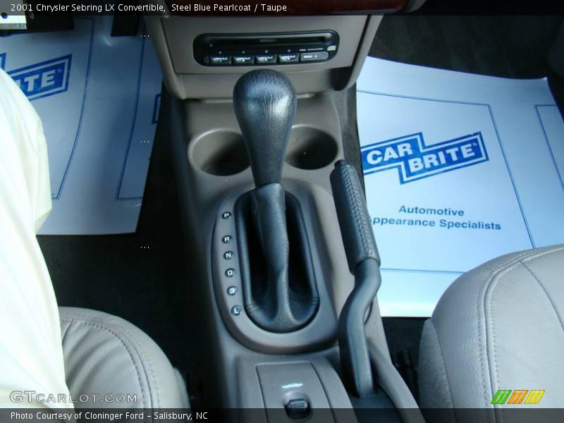 Steel Blue Pearlcoat / Taupe 2001 Chrysler Sebring LX Convertible