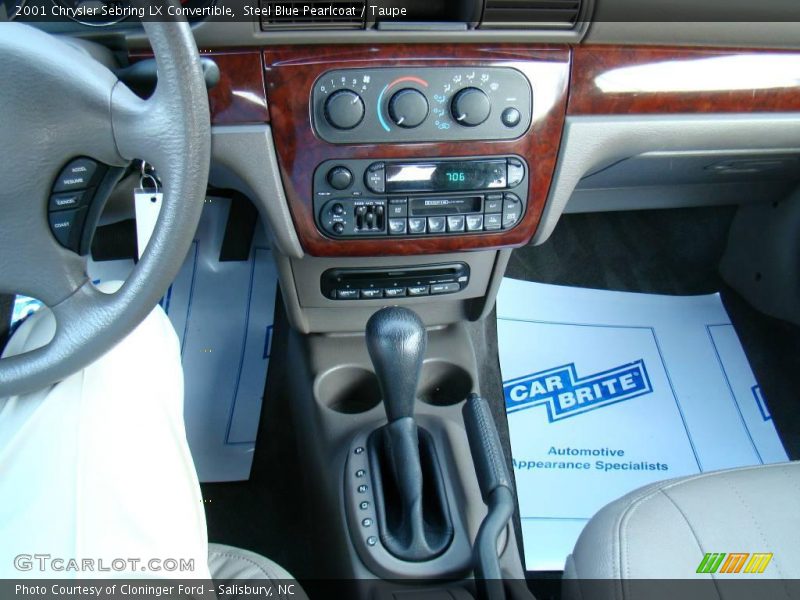 Steel Blue Pearlcoat / Taupe 2001 Chrysler Sebring LX Convertible