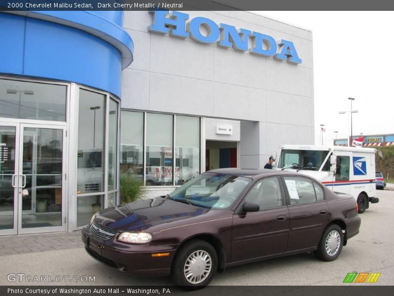 Dark Cherry Metallic / Neutral 2000 Chevrolet Malibu Sedan