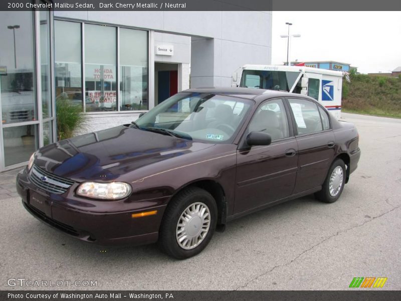Dark Cherry Metallic / Neutral 2000 Chevrolet Malibu Sedan