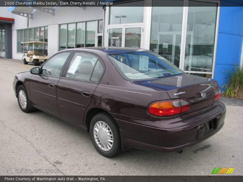 Dark Cherry Metallic / Neutral 2000 Chevrolet Malibu Sedan