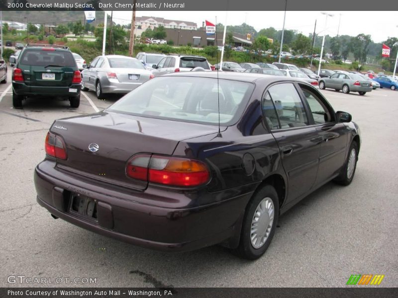 Dark Cherry Metallic / Neutral 2000 Chevrolet Malibu Sedan