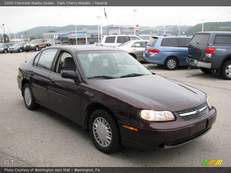 Dark Cherry Metallic / Neutral 2000 Chevrolet Malibu Sedan