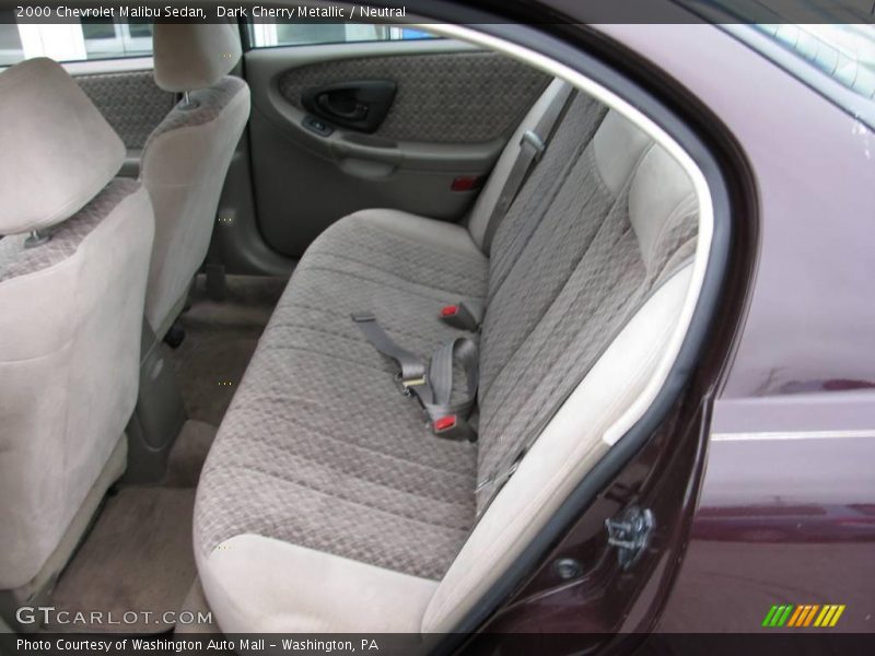 Dark Cherry Metallic / Neutral 2000 Chevrolet Malibu Sedan