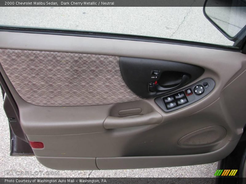 Dark Cherry Metallic / Neutral 2000 Chevrolet Malibu Sedan