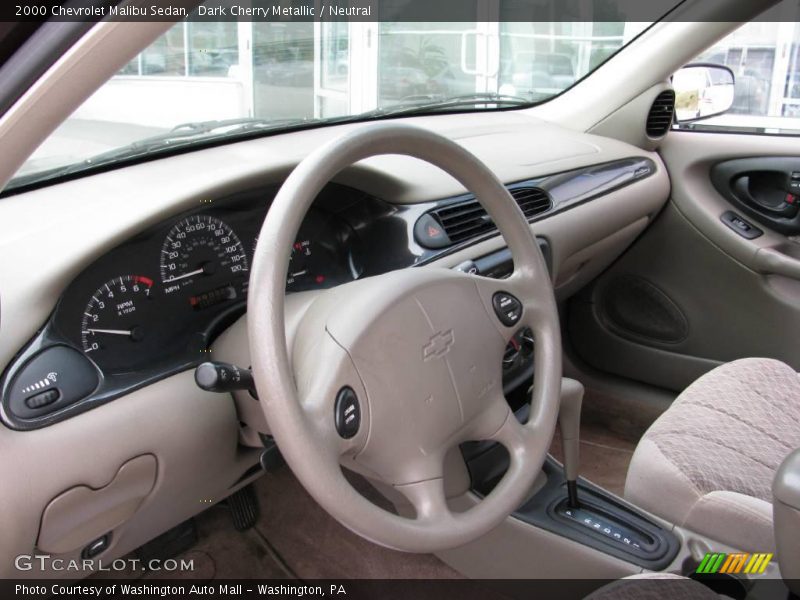 Dark Cherry Metallic / Neutral 2000 Chevrolet Malibu Sedan