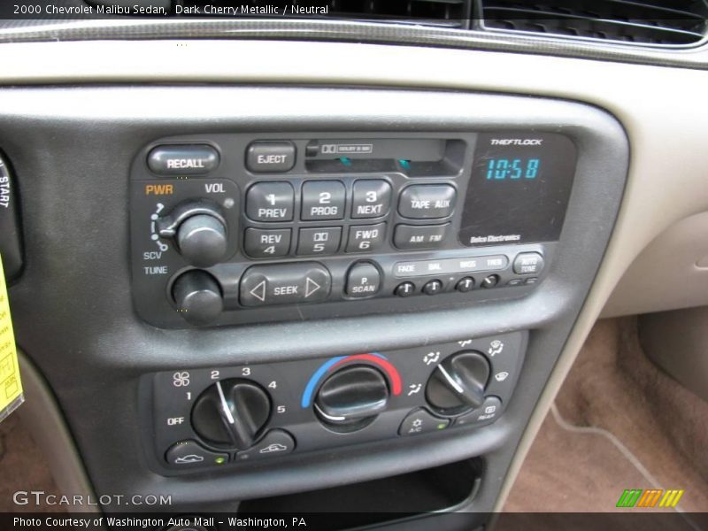 Dark Cherry Metallic / Neutral 2000 Chevrolet Malibu Sedan
