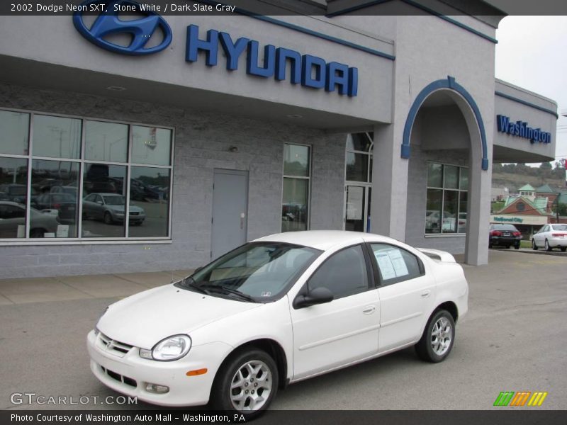 Stone White / Dark Slate Gray 2002 Dodge Neon SXT