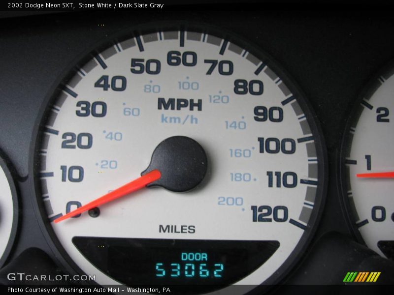 Stone White / Dark Slate Gray 2002 Dodge Neon SXT
