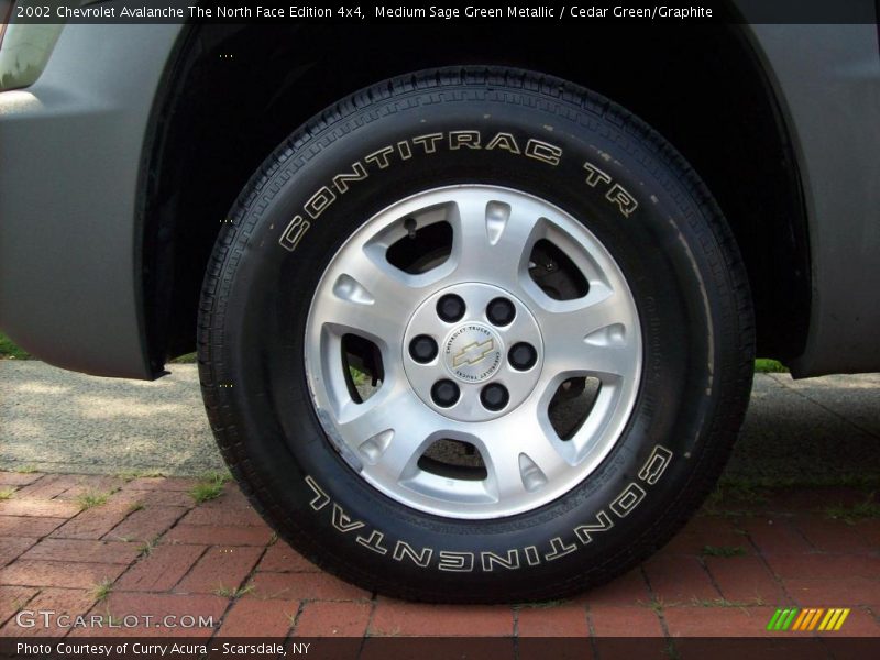 Medium Sage Green Metallic / Cedar Green/Graphite 2002 Chevrolet Avalanche The North Face Edition 4x4