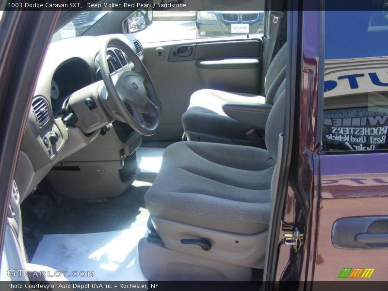 Deep Molten Red Pearl / Sandstone 2003 Dodge Caravan SXT