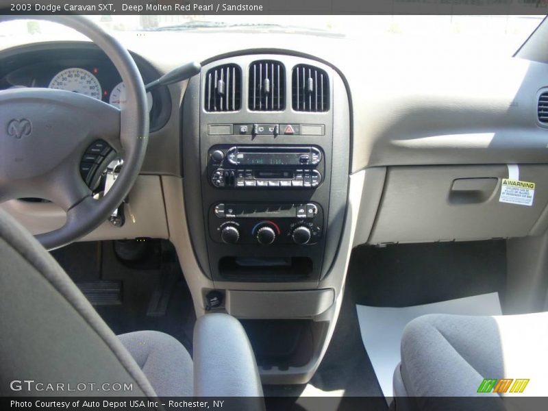 Deep Molten Red Pearl / Sandstone 2003 Dodge Caravan SXT