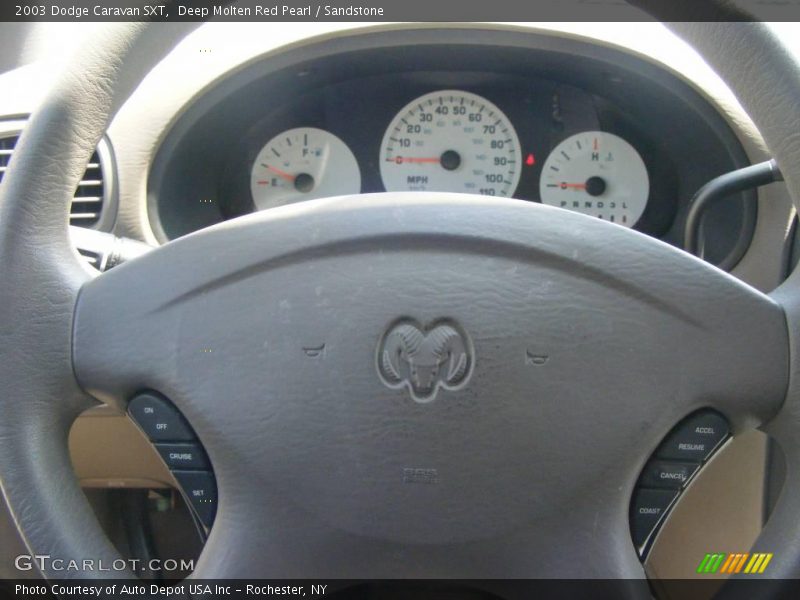 Deep Molten Red Pearl / Sandstone 2003 Dodge Caravan SXT