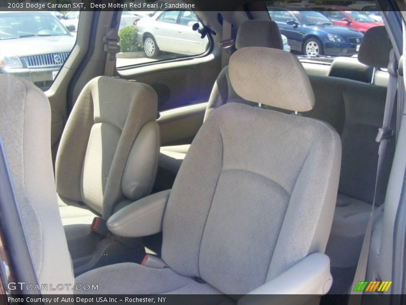 Deep Molten Red Pearl / Sandstone 2003 Dodge Caravan SXT
