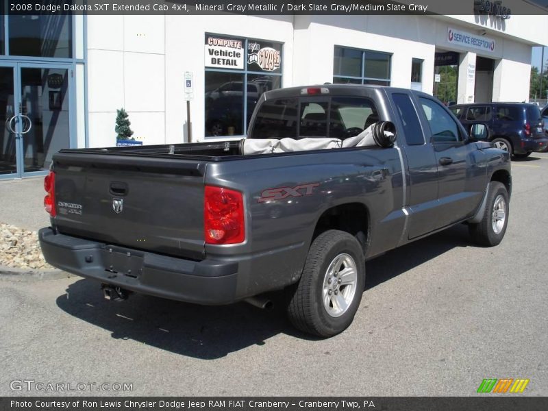 Mineral Gray Metallic / Dark Slate Gray/Medium Slate Gray 2008 Dodge Dakota SXT Extended Cab 4x4
