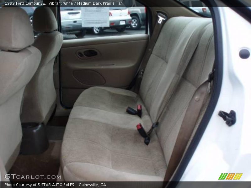 Vibrant White / Medium Dark Prairie Tan 1999 Ford Contour SE