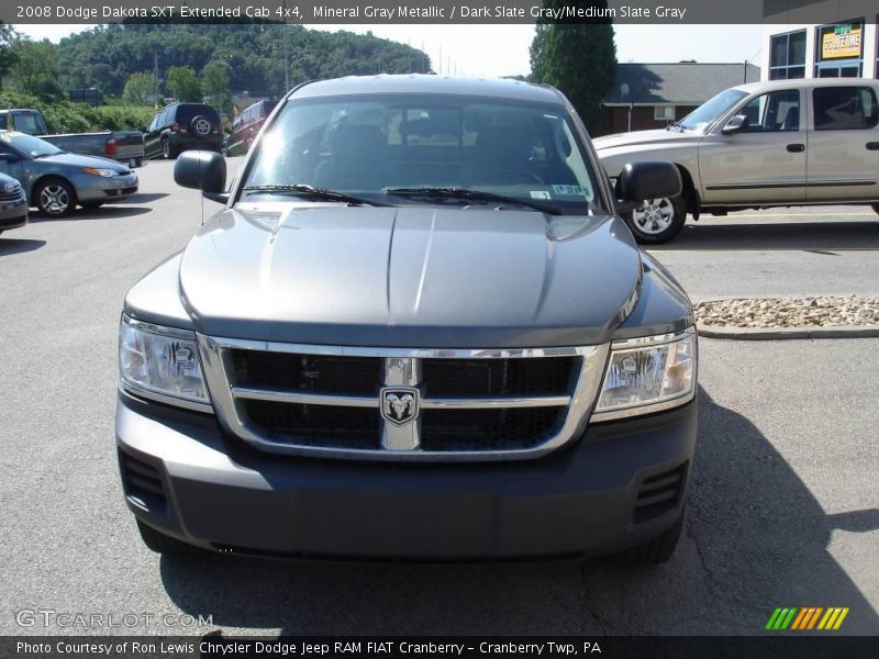 Mineral Gray Metallic / Dark Slate Gray/Medium Slate Gray 2008 Dodge Dakota SXT Extended Cab 4x4