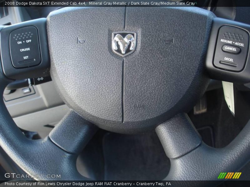 Mineral Gray Metallic / Dark Slate Gray/Medium Slate Gray 2008 Dodge Dakota SXT Extended Cab 4x4