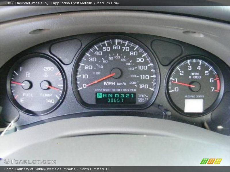 Cappuccino Frost Metallic / Medium Gray 2004 Chevrolet Impala LS