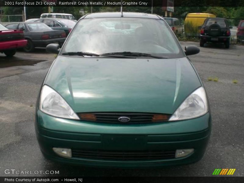 Rainforest Green Metallic / Medium Graphite Grey 2001 Ford Focus ZX3 Coupe