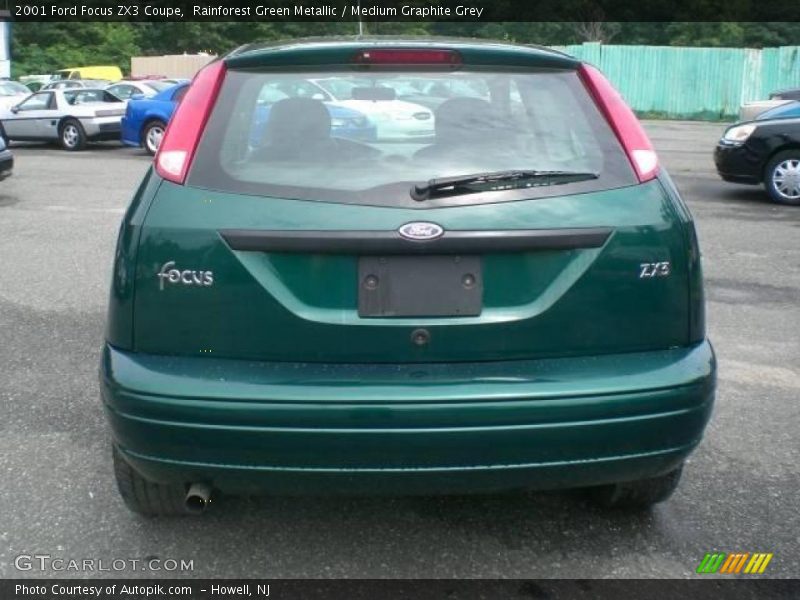 Rainforest Green Metallic / Medium Graphite Grey 2001 Ford Focus ZX3 Coupe