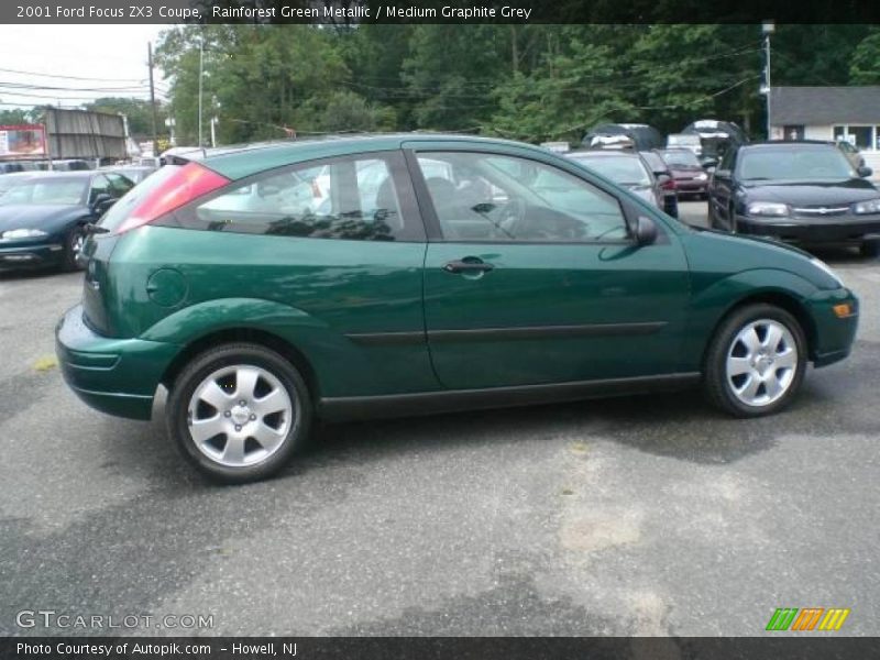 Rainforest Green Metallic / Medium Graphite Grey 2001 Ford Focus ZX3 Coupe