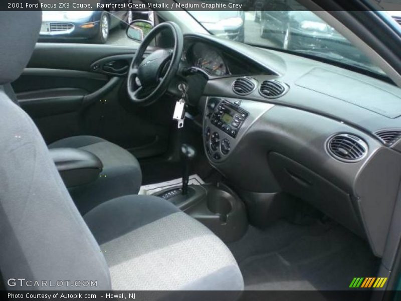 Rainforest Green Metallic / Medium Graphite Grey 2001 Ford Focus ZX3 Coupe