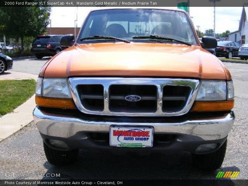 Mandarin Gold Metallic / Medium Prairie Tan 2000 Ford Ranger XLT SuperCab 4x4