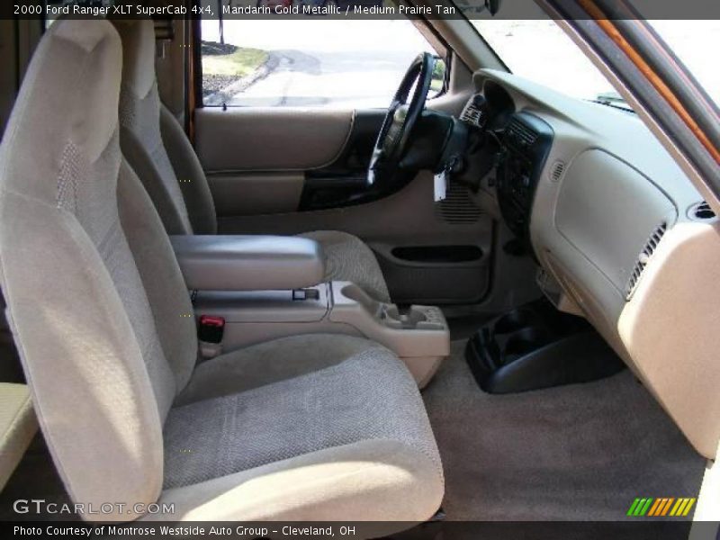Mandarin Gold Metallic / Medium Prairie Tan 2000 Ford Ranger XLT SuperCab 4x4