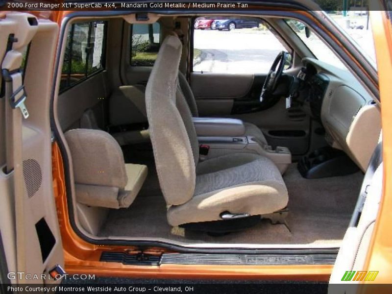 Mandarin Gold Metallic / Medium Prairie Tan 2000 Ford Ranger XLT SuperCab 4x4
