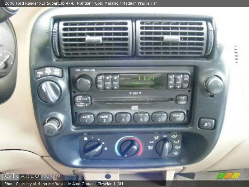 Mandarin Gold Metallic / Medium Prairie Tan 2000 Ford Ranger XLT SuperCab 4x4