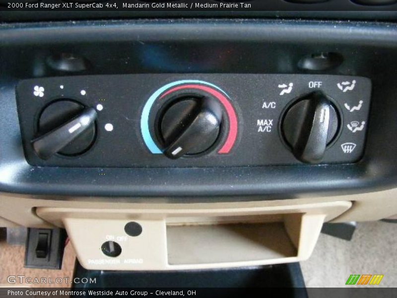 Mandarin Gold Metallic / Medium Prairie Tan 2000 Ford Ranger XLT SuperCab 4x4