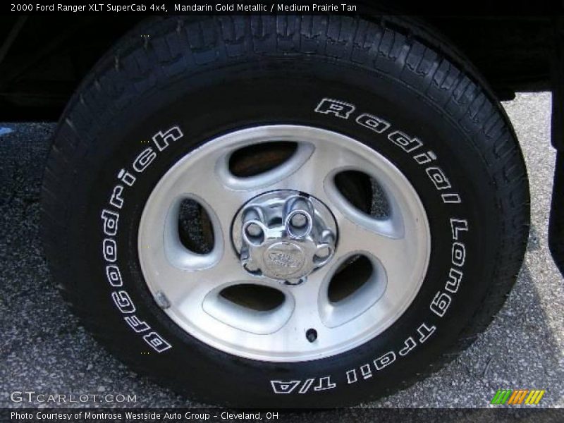 Mandarin Gold Metallic / Medium Prairie Tan 2000 Ford Ranger XLT SuperCab 4x4