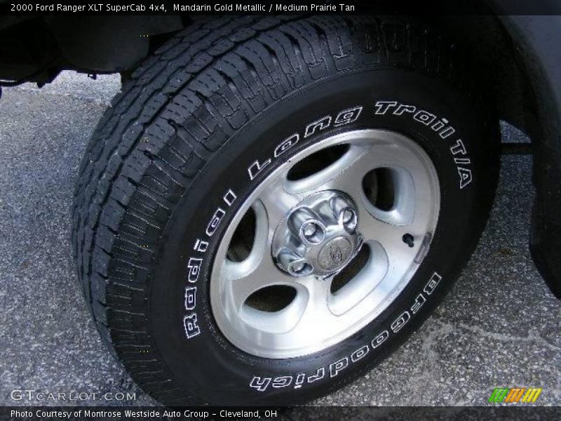 Mandarin Gold Metallic / Medium Prairie Tan 2000 Ford Ranger XLT SuperCab 4x4