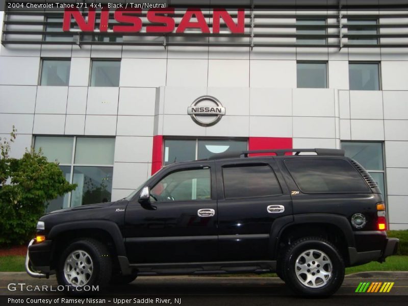 Black / Tan/Neutral 2004 Chevrolet Tahoe Z71 4x4