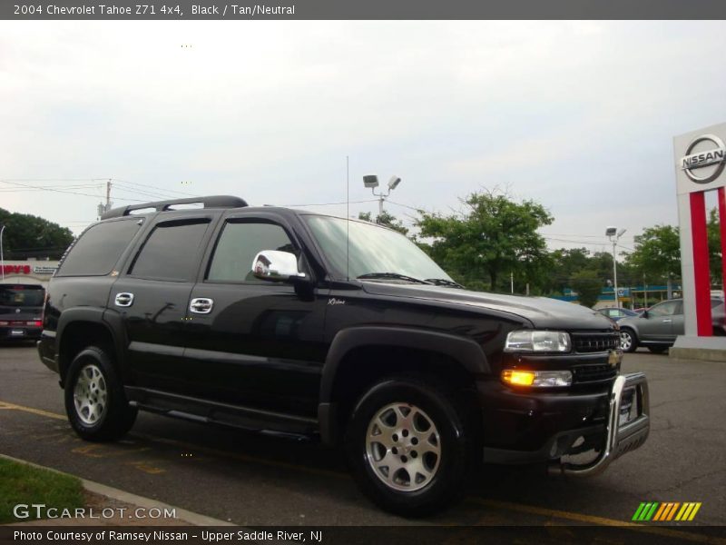 Black / Tan/Neutral 2004 Chevrolet Tahoe Z71 4x4