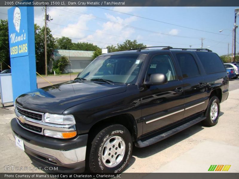 Dark Gray Metallic / Tan/Neutral 2005 Chevrolet Suburban 1500 LS