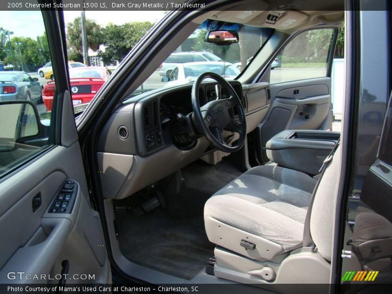 Dark Gray Metallic / Tan/Neutral 2005 Chevrolet Suburban 1500 LS