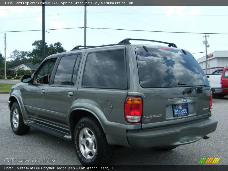 Spruce Green Metallic / Medium Prairie Tan 1999 Ford Explorer Limited 4x4
