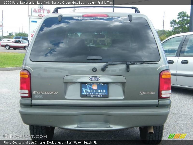 Spruce Green Metallic / Medium Prairie Tan 1999 Ford Explorer Limited 4x4