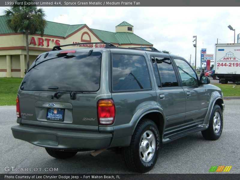 Spruce Green Metallic / Medium Prairie Tan 1999 Ford Explorer Limited 4x4