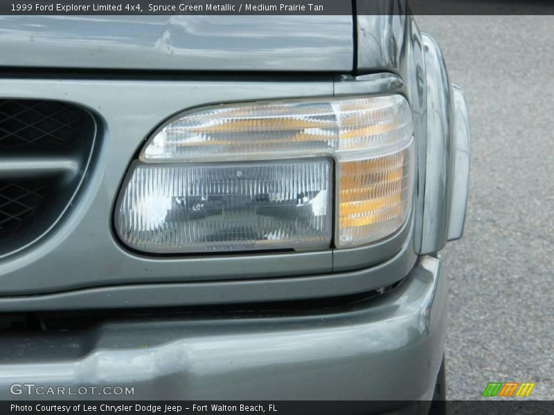 Spruce Green Metallic / Medium Prairie Tan 1999 Ford Explorer Limited 4x4