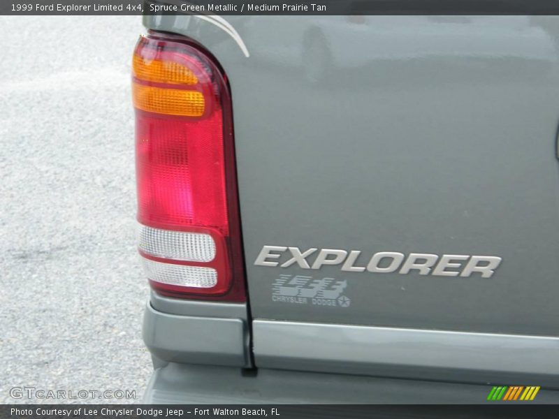 Spruce Green Metallic / Medium Prairie Tan 1999 Ford Explorer Limited 4x4